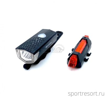 Комплект фонарей Briviga USB Bike Light Set EBL-2255A / EBL-3402 (350/8 lm) EBL-2255A+EBL-3402