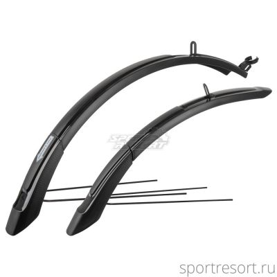 Крылья M-Wave MUD MAX F+R ADJ L 26-29x65 mm Black 5-385137