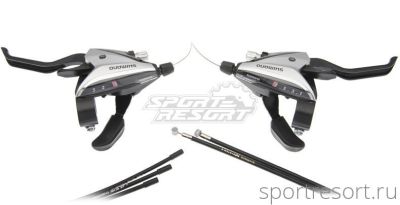 Ручки Dual Control Shimano ST-EF65 (3х9ск, серебро)