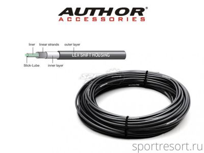 Оплетка переключателя Author ABR-Lex 4mm (1m) черная