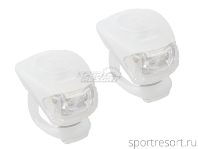 Комплект фонарей M-Wave Cobra IV Battery Flashing Light Set белые 5-220632