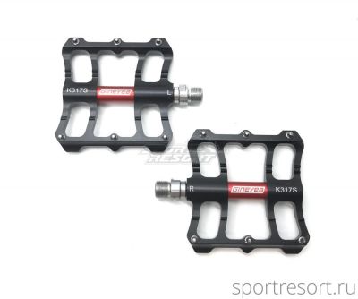 Педали Gineyea K317S Black/Red