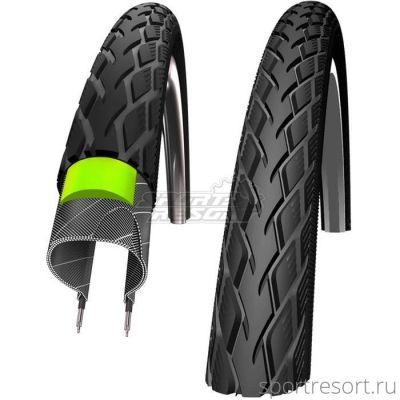Покрышка Schwalbe MARATHON 700x35C Folding Reflex G-Guard HS420