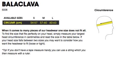 Балаклава GripGrab Thermal Balaclava L (60-63) 5006