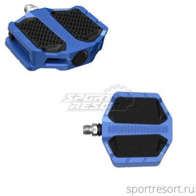 Педали Shimano PD-EF205 Urban Flat Pedals Blue