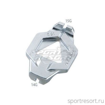 Ключ спицевой TOPEAK DUOSPOKE WRENCH 14G/15G TPS-SP14