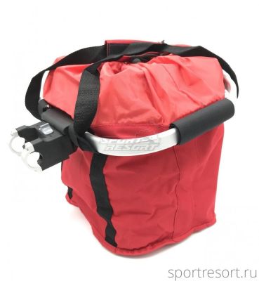Корзина на руль REX Transformer Bag (съемная) красная 0699
