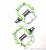 Педали RideRover 32С Anti-shock System White/Green Педали RideRover 32С Anti-shock System White/Green