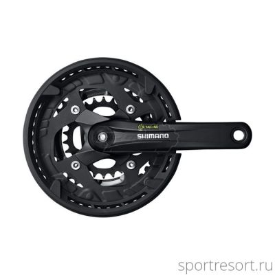 Система Shimano Alivio FC-T4010 3x9ск (48/36/26T, 175mm, защита),без упак.