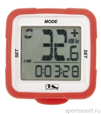 Велокомпьютер M-Wave XIV Silicon Red 5-244712