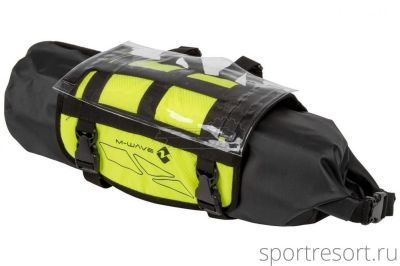 Велосумка на руль M-Wave Bikepacking Handlebar Bag Black/Yellow 122637