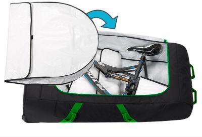 Чехол кофр с колёсами Veloangar №7 Черный с серыми элементами Veloangar №7