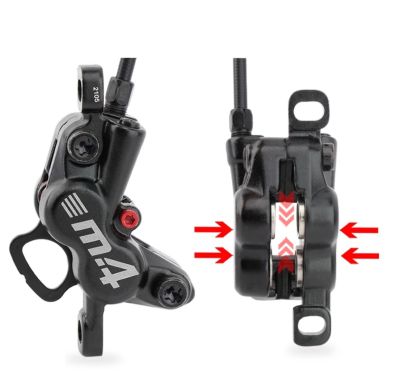 Комплект дисковых тормозов Meroca 4-Piston Disc Brake Set черные