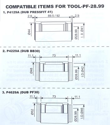 Комплект инструментов First Components PF28.99 (DUB) TOOL-PF-28.99-F-B263