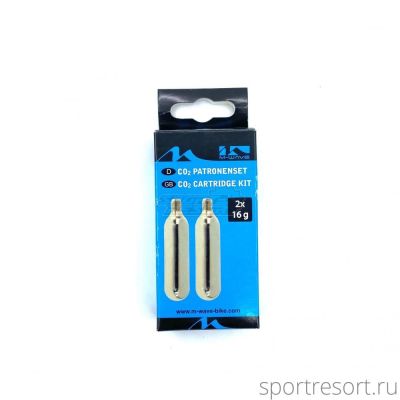 Баллончики для инфлятора CO2 M-Wave Cartridge Kit 16 gr. (2 шт) 470186