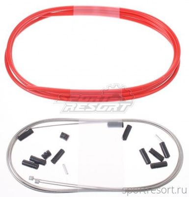 Набор для переключения ELVEDES Basic Gear Cable Kit Red