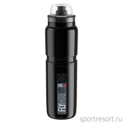 Фляга Elite Fly MTB 950 мл (черная, защитный колпачок) EL0160908