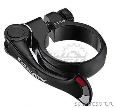 Хомут Token TK1683 Shark Tail QR 31.8mm черный