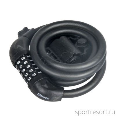 Велозамок 4Bike 509 12х1200 мм (кодовый) матовый черный ARV-509-BLK-1200
