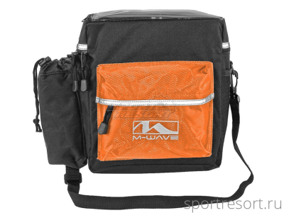Велосумка на руль M-Wave UTRECHT TRAVEL BAG Black/Orange 122817
