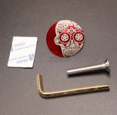 Крышка рулевой колонки CNC Full Cup Skull red