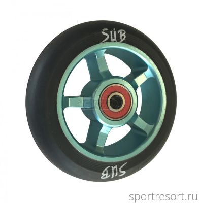 Колесо для трюкового самоката SUB ABEC9 100 мм алюминий сине-черное 00-180102