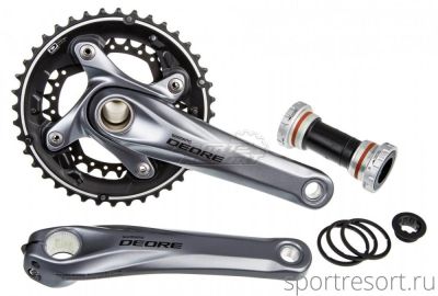 Система Shimano Deore FC-M615 10ск (38/26T, 175mm, серебро)