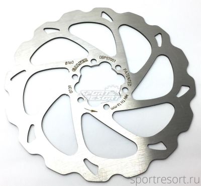 Тормозной ротор Galfer Speedhub Disc 160 mm (wave design)