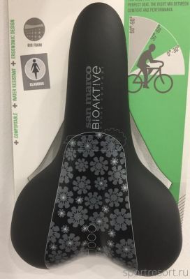 Седло Selle San Marco Milano Glamour Nera Rigida Black/ART (женское)