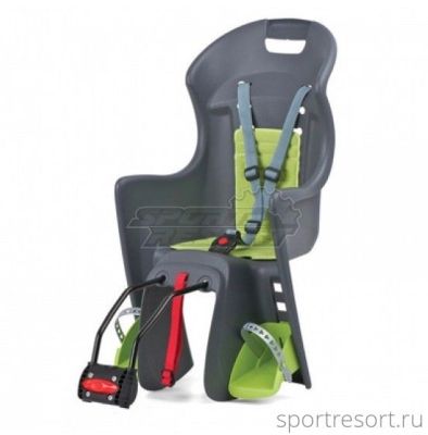 Велокресло Polisport Boodie FF dark grey/green PLS8630400027