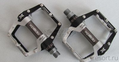 Педали Xpedo XMX-18AC Антишок Black/Silver