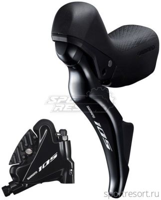 Ручка Dual Control Shimano 105 ST-R7025 (2ск, черная)
