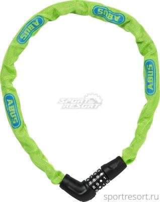 Велозамок ABUS Steel-O-Chain 5805C/75 цепь с кодом (лайм) 05-0072496
