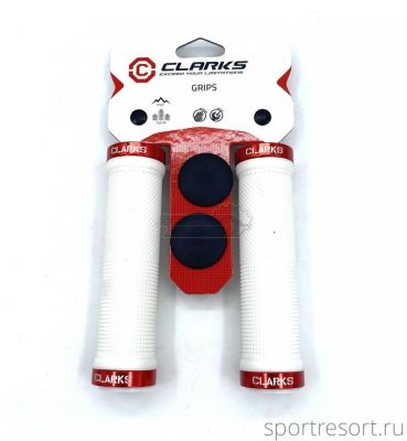Грипсы CLARKS CLO201 130mm White/Red