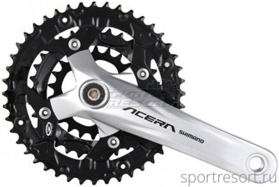 Система Shimano Acera FC-M391 9ск (Квадрат, 48/36/26T, 170mm, серая)