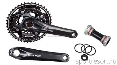 Система Shimano Deore FC-M610 10ск (42/32/24T, 175mm, черный)