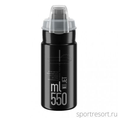 Фляга Elite JET MTB 550 ml черная EL0190409