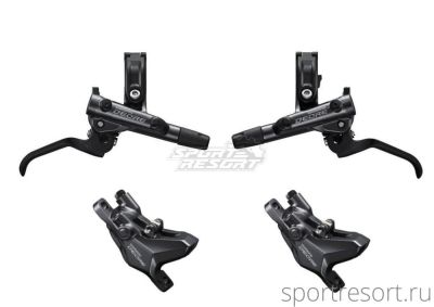 Комплект дисковых тормозов Shimano M6100 (900мм/1600мм) перед/зад