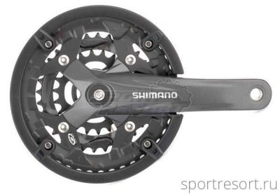 Система Shimano Acera FC-M391 9ск (Квадрат, 48/36/26T, 170mm, черная, защита)