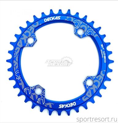 Звезда Deckas Narrow-Wide BCD104 36T Blue