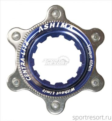 Адаптер Center Lock на 6 болтов Ashima AC02 Blue