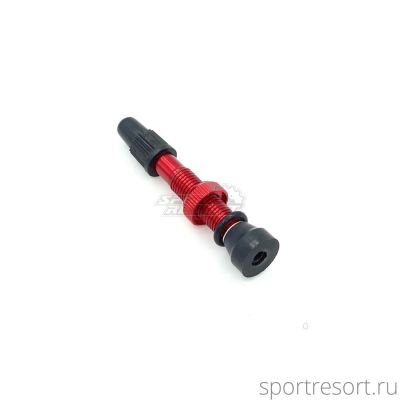 Ниппель для бескамерных колёс E2B F/V-40mm Red