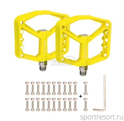 Педали ZTTO Ultra Flat Platform Yellow