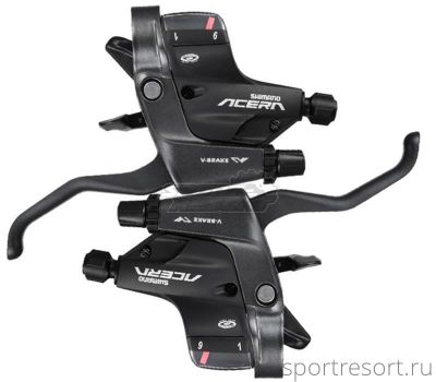 Ручки Dual Control Shimano Acera ST-M390 (3х9ск, черные)