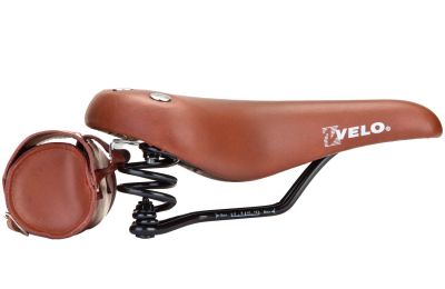 Седло Velo VL-8114S Retro с подседельной сумкой