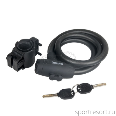 Замок 4Bike 12x1200 (ключ) черный ARV-508-BLK-1200