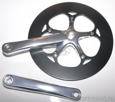 Шатуны SHUN SHING SS-8122W (56T, 170mm) Silver