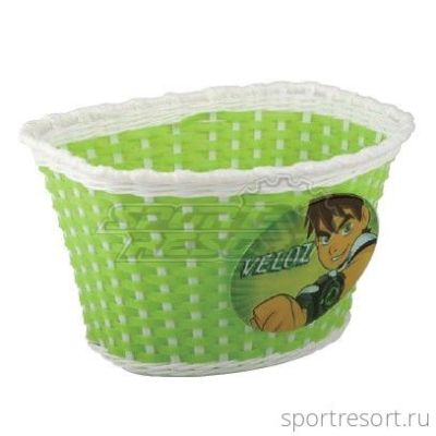 Корзина на детский велосипед M-Wave (зеленая) 00-170434