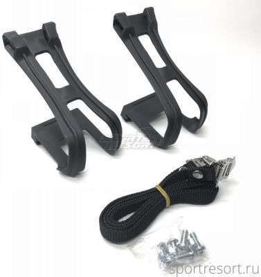 Туклипсы M-Wave Long Toe Clips (с ремешками)