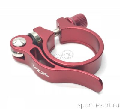 Хомут подседельный VLX-CL01 QR 31.8mm красный